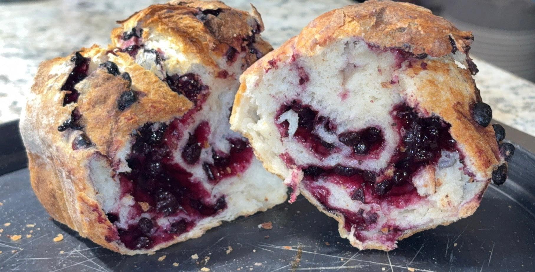 Blueberry White Bread
